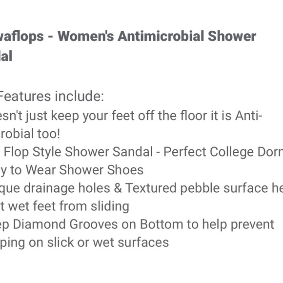 NWT showaflops flip flops antibacterial set of 2 brand new! Size 5/6 retail $52 - Picture 6 of 7